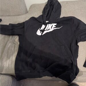 Nike Black and White Graphic Hoodie